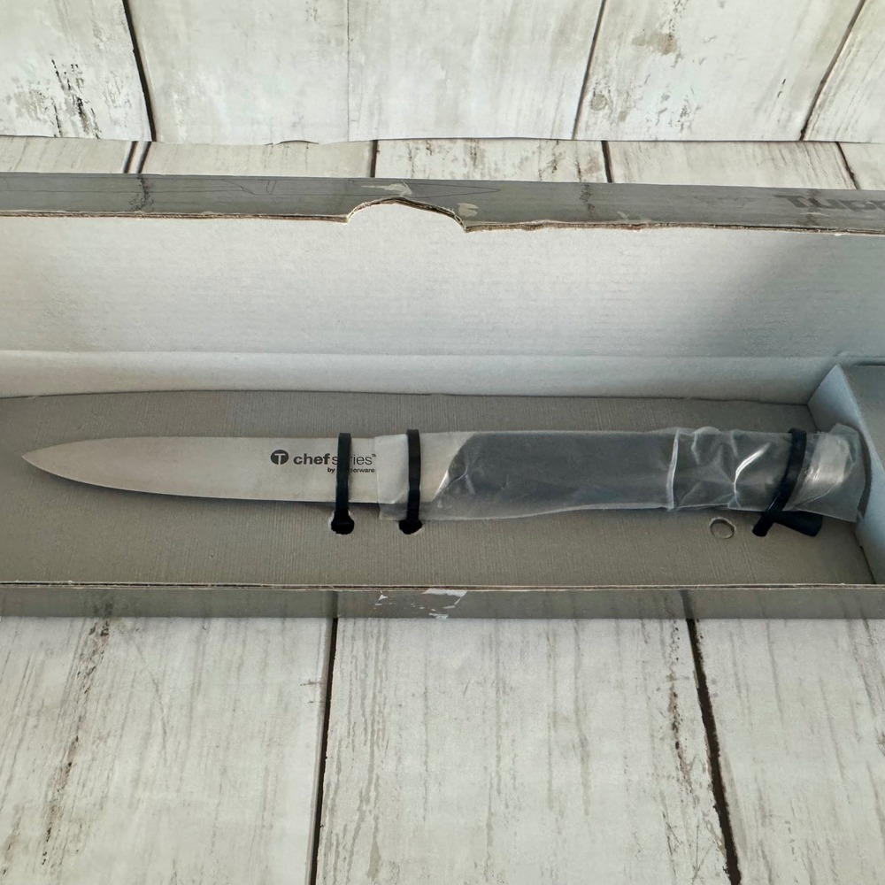 NIB Tupperware Chef Series Forged 4" Utility Knife High Carbon Stainless 0858